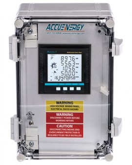 Accuenergy 9104X-IIR-5 A-P3 Pre-Wired Panel Enclosure with data logging, 5 A, 480 Vac-