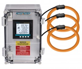 Accuenergy AcuPanel 9104X-II-RCT-P1- WIFI + RCT16-1000 Power Meter with 16&quot; Rogowski-Coil CTs, 120 mV, 1,000 A-