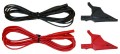 AEMC 2140.63 Test Leads with Alligator Clips, Set of 2, Colour Coded, 10ft-