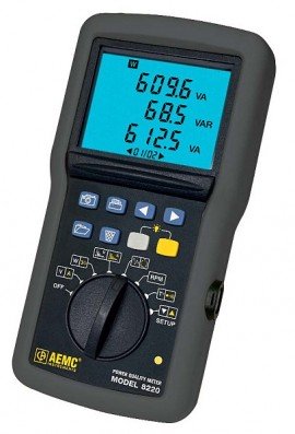 AEMC 8230 Single Phase Power Quality Analyzer with MA193-10-BK CT (1000A)-