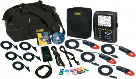 AEMC 8335 PowerPad Three Phase Power Quality Analyzer Kit with 4x MN193-BK CTs (5A/100A)-