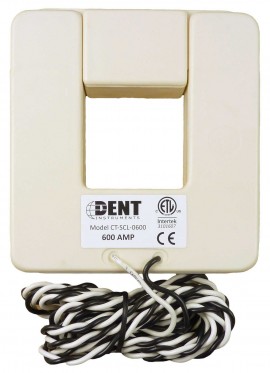 Dent CT-SCL-0600-B Large Split Core Current Transformer with Banana Plugs, 600A-