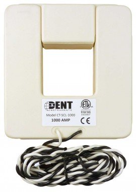 Dent CT-SCL-1000-B Large Split Core Current Transformer with Banana Plugs, 1000A-