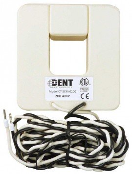 Dent CT-SCM-0200-B Medium Split Core Current Transformer with Banana Plugs, 200A-