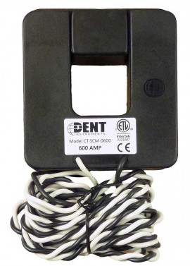 Dent CT-SCM-0600-B Medium Split Core Current Transformer with Banana Plugs, 600A-
