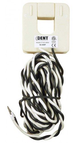 Dent CT-SCS-0050-B Small Split Core Current Transformer with Banana Plugs, 50A-