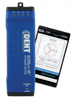 Dent ELITEpro XC Energy Data Logger Kit with external 3 dBi antenna and croc clips, Includes FREE Samsung Galaxy Tab A7 Lite-
