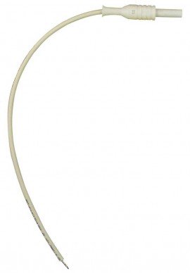 Dent LD SKTSP WHT Unterminated Voltage Lead for the ElitePro Series, White-