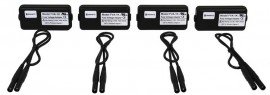 Dranetz FVA-1K4 Single Fuse Voltage Adapter, pack of 4-