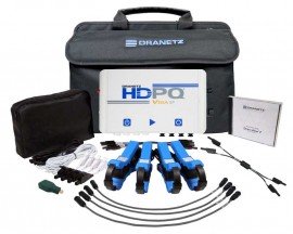 Dranetz HDPQ-SPVA500PKG Visa SP Power Quality Analyzer Package with four 500 A clamp-on current transformers, 50 mm-