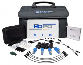 Dranetz HDPQ-SPVA550PKG Visa SP Power Quality Analyzer Package with four 100 A clamp-on current transformers, 15 mm-
