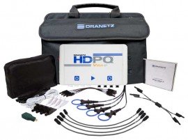 Dranetz HDPQ-SPVAMFLEX3PKG Visa SP Power Quality Analyzer Package with four mini flexible current transformers, 3/30/300 A-