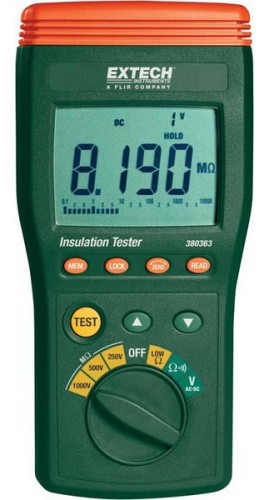 Extech 380363 Insulation Resistance Tester, 32.8&#039;&amp;Omega;-