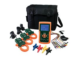 Extech 382100 Three-Phase Power Analyzer/Data Logger, 1200 A-