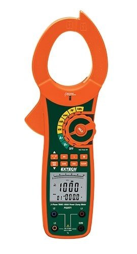 Extech PQ2071-NIST True RMS Power Clamp Meter, 1000 A,-