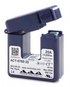 Onset HOBO T-ACT-0750-020 Accu-CT Current Transformer, 20 A/333 mV-