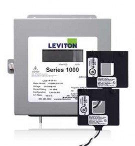 Leviton 1K240-1W VerifEye Series 1000 1P/3W Indoor Submeter Kit with 2 Split-Core Current Transformers, 120/240 V, 100 A-