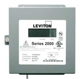 Leviton 2N208-41 VerifEye Series 2000 3P/4W Indoor 3-Element Meter, 120/240/208 V, 400 A-