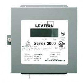 Leviton 2N480-41 VerifEye Series 2000 3P/4W Indoor 3-Element Meter, 277/480 V, 400 A-