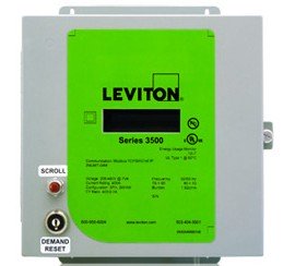 Leviton 3NUMT-02M Indoor kWh Meter, 200A, 208-480VAC, Meter Only-
