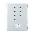 Leviton 6L307-KIT VerifEye Mini Meter MMU 3P/4W Outdoor Kit with 7 Dual-Element Meters and 14 Solid-Core CTs, 120/208 V-