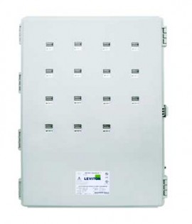 Leviton 6X315-KIT VerifEye Mini Meter MMU 3P/4W Outdoor Kit with 15 Dual-Element Meters and 30 Solid-Core CTs, 120/208 V-