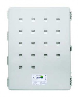 Leviton 6X318-KIT VerifEye Mini Meter MMU 3P/4W Outdoor Kit with 18 Dual-Element Meters and 36 Solid-Core CTs, 120/208 V-