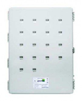 Leviton 6X318-KIT VerifEye Mini Meter MMU 3P/4W Outdoor Kit with 18 Dual-Element Meters and 36 Solid-Core CTs, 120/208 V-