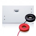 Leviton MK240-2SW Mini-Meter Kit with Indoor Flush mount Enclosure 240V and 200A Solid-Core CTs-