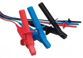 Megger 1002-644 Test Lead Set with Medium Insulated Clips, 15 Meters-