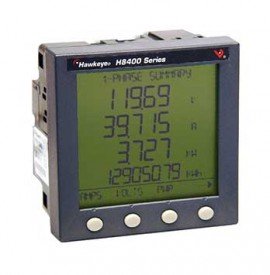 Veris H8453V Single-Circuit Digital Power Meter for voltage-mode CTs, panel mount, FDS-